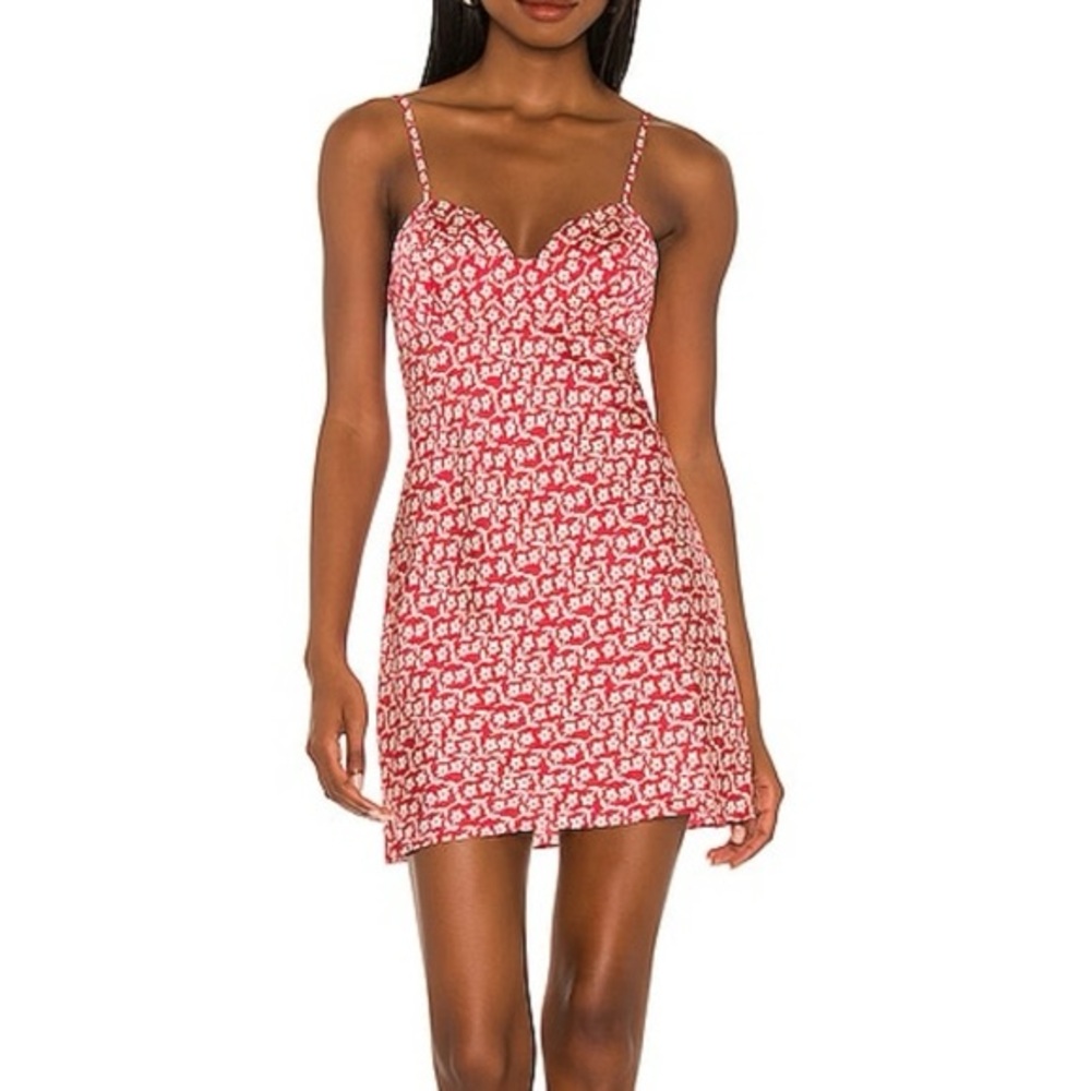 Free People "On Our Radar Ditsy" Floral Slip Dress Size XL